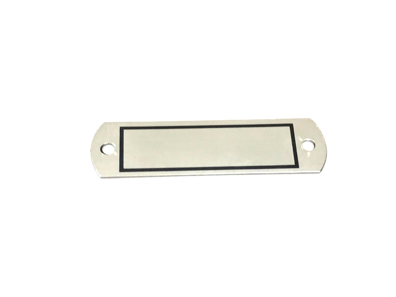 New OEM 1985-1989 Lamborghini Countach Dash Chassis ID Plate, Part # 006107293