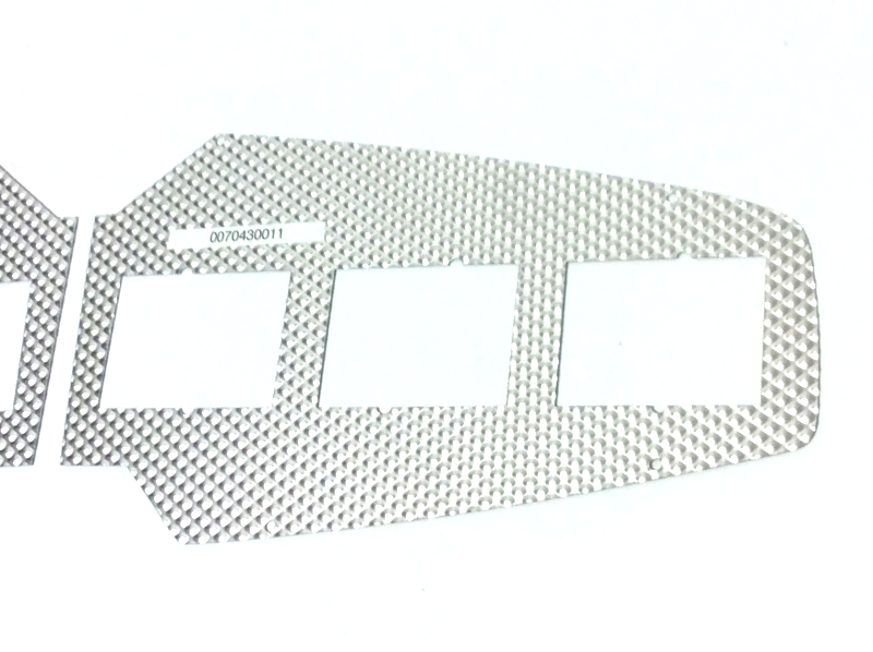 New OEM 1974-1989 Lamborghini Countach Left Rear Tail Light Lens Metal Backing Plate, Part # 007043003