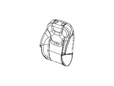 New 2014-2018 Fits Chrysler Grand Cherokee Front Seat Back Cover - Part # 5VG66LC5AD