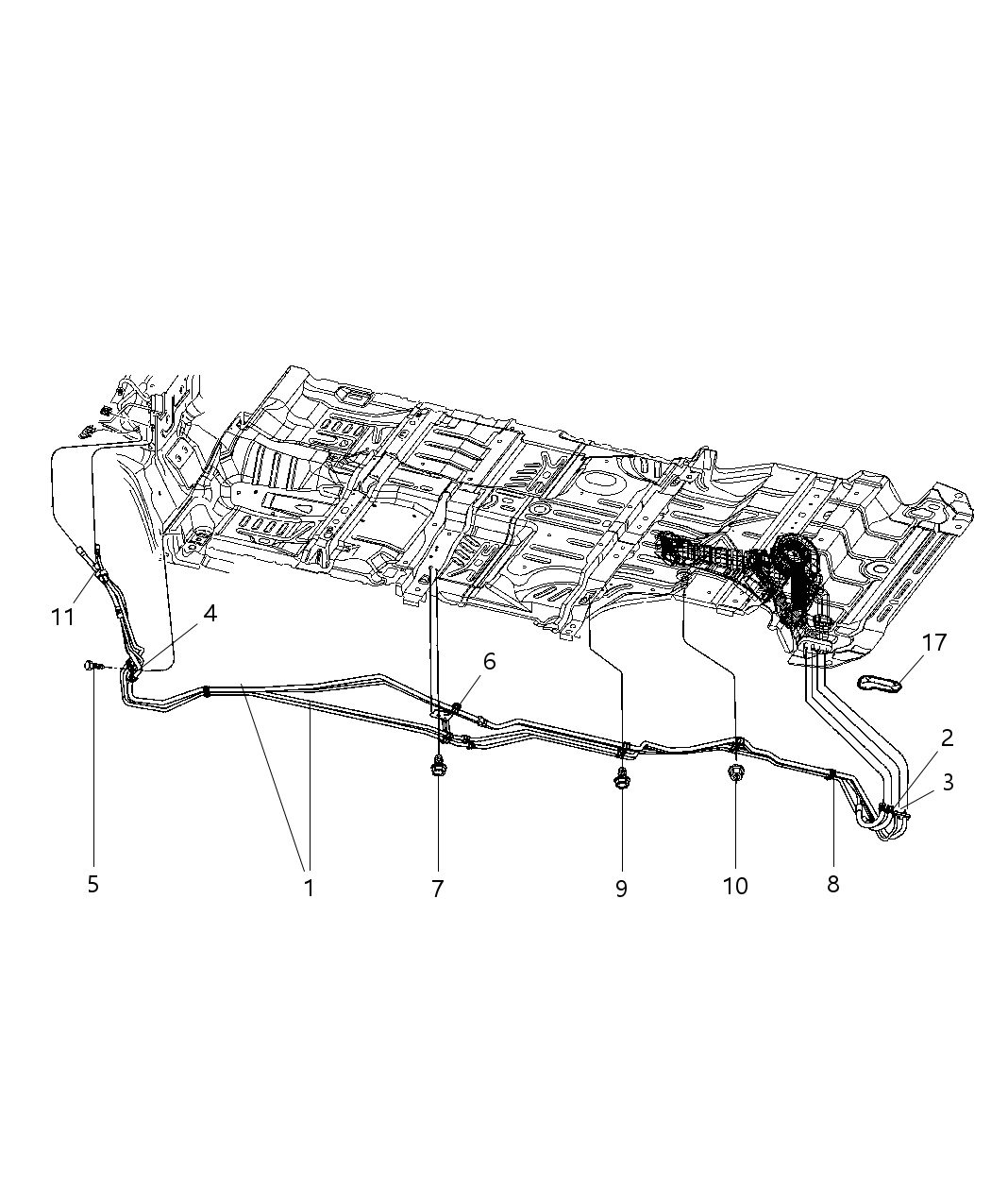 Cap A/C & Heater Lines