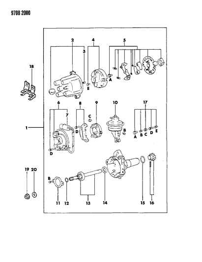 Mitsubishi: Genuine OEM Factory Original, Governor Set - Part # MD611368