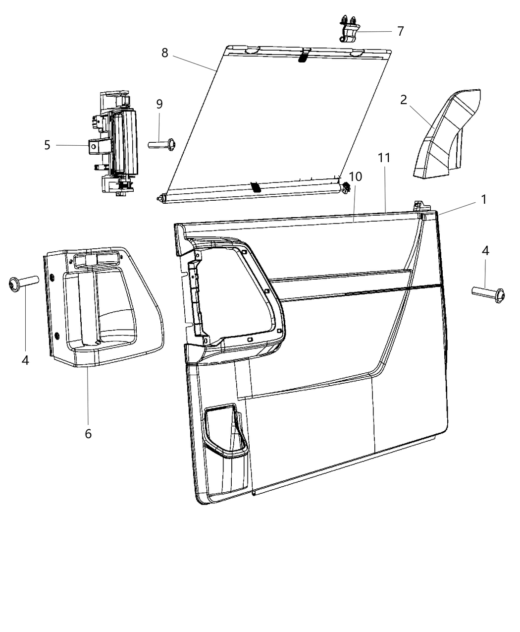 Bezel Sliding Door Inside