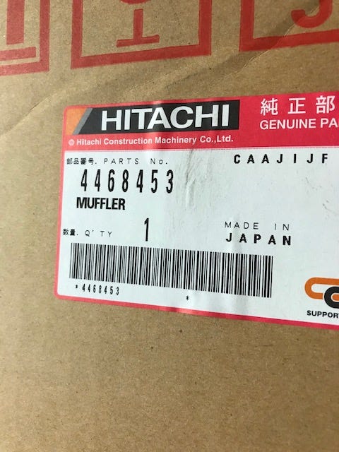 New OEM Genuine John Deere Muffler, Part # 4468453