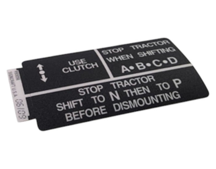 New OEM Genuine John Deere Label, Part # R93056