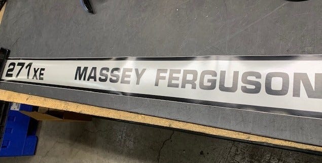 New OEM Genuine AGCO Decal, Part # 061724P1