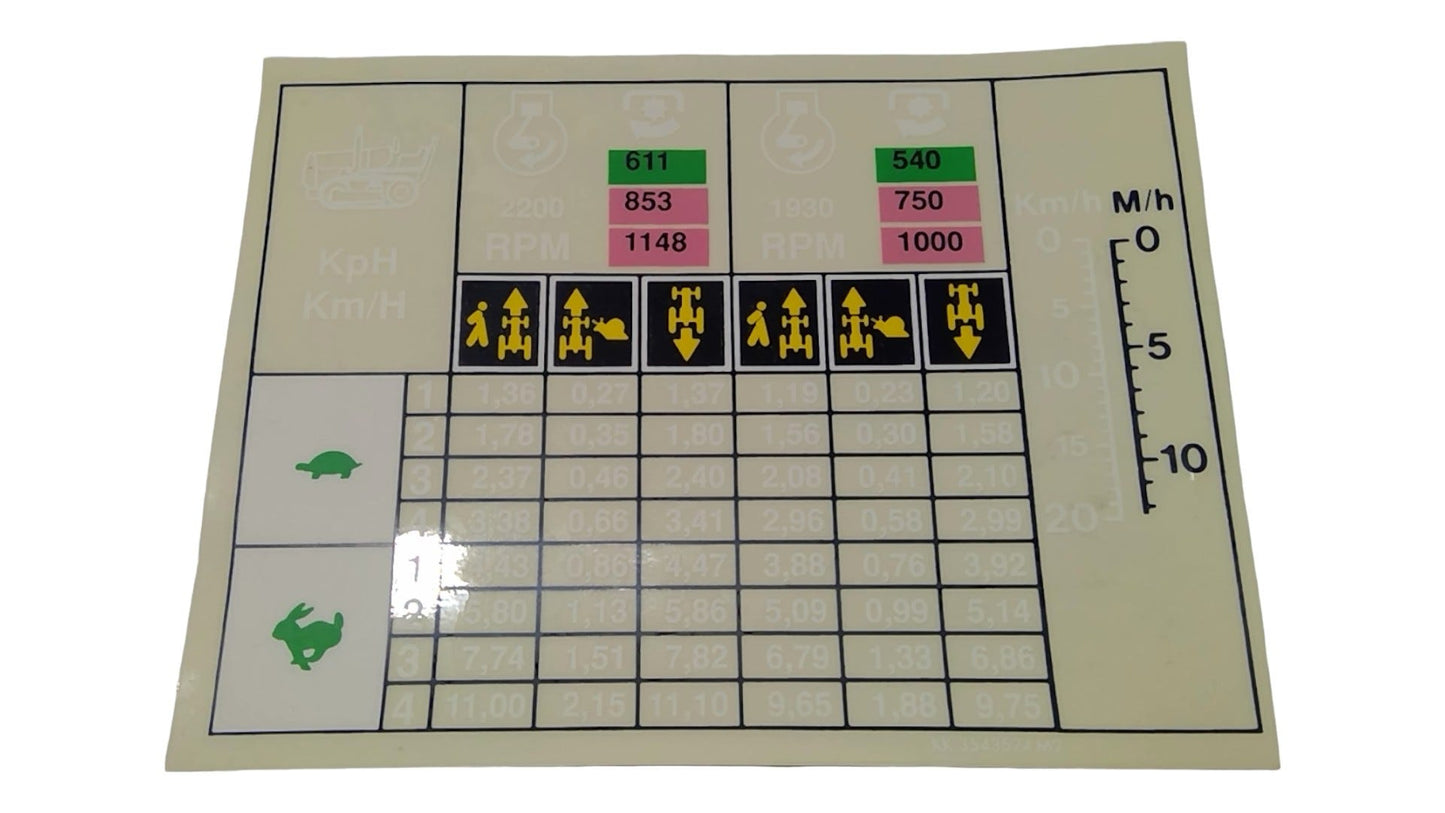 New OEM Genuine AGCO Decal, Part # 3543524M2