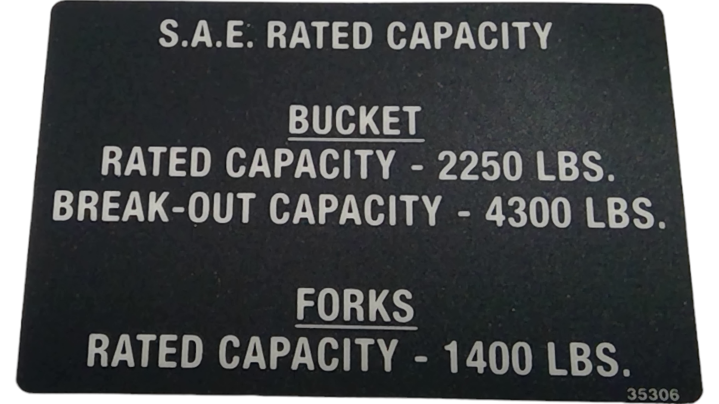 New OEM Genuine AGCO Decal, Part # WR35306