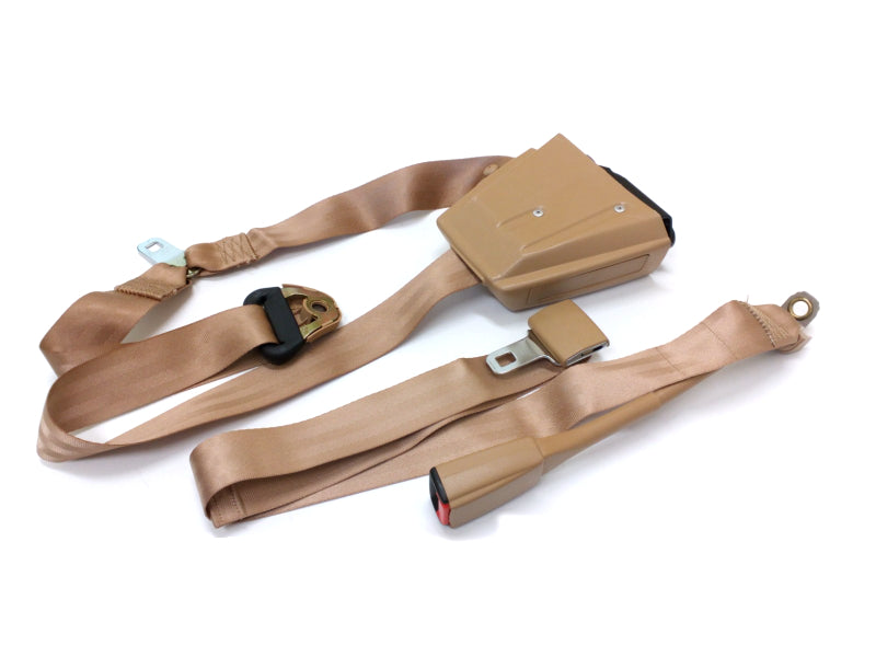 New OEM 1988-1991 Blazer, Bravada - A52, Front Bench Passenger Seat Belt Beige, Part # 15578156