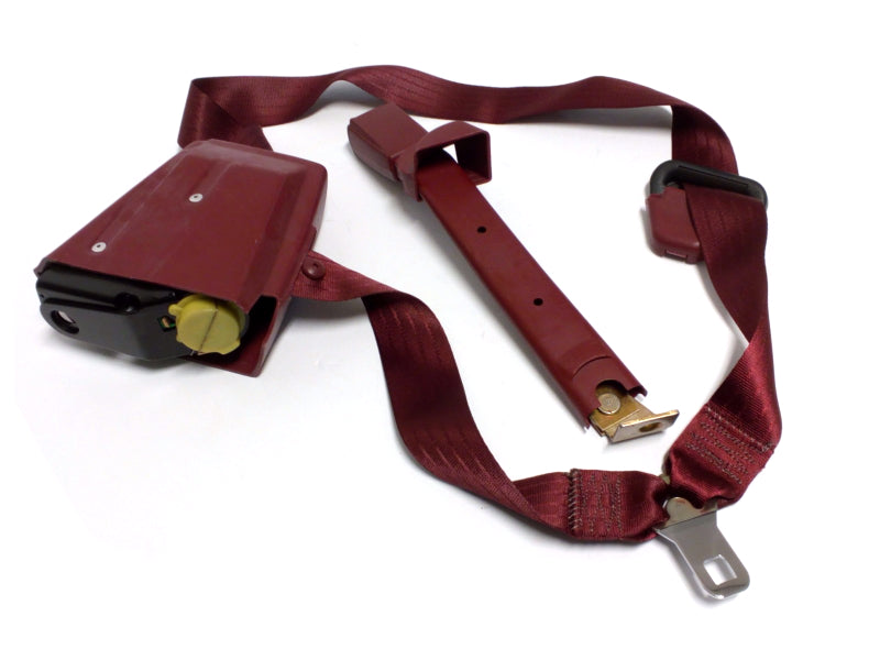 New OEM 1988-1991 Chevrolet GMC C/K Truck Passenger Seat Belt Burgundy, Part # 15636264