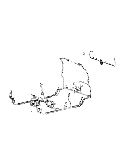 New 2020 Fits Chrysler 1500 Wiring-Body - Part # 68444022AB