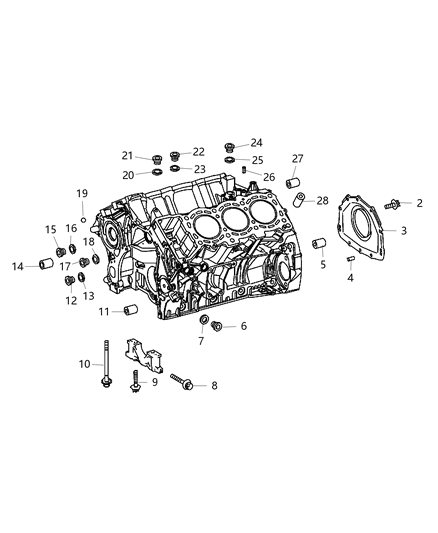 New 2007-2009 Fits Chrysler Sprinter 2500 Plug-Pipe - Part # 6104476AA