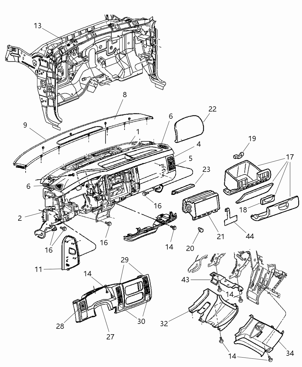 Bumper Glove Box Door