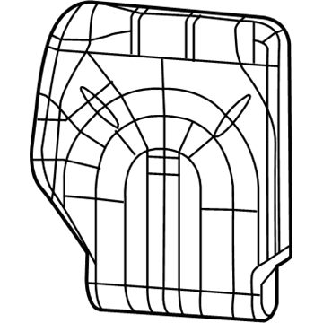 New 2021 Fits Chrysler Voyager Cover-Rear Seat Back - Part # 6ED12PL5AB