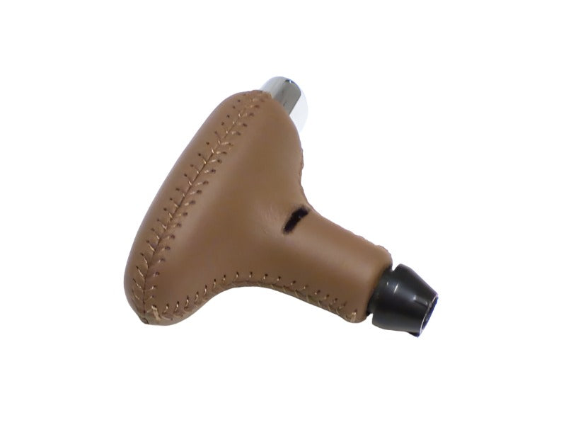 New OEM 2000 Saturn L-Series Leather Shifter Knob Automatic Transmission Control Lever Light Oak, Part # 21018765