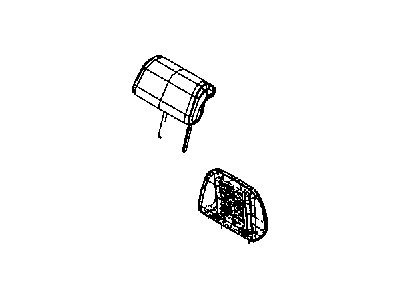 New 2011-2013 Fits Chrysler Grand Cherokee Headrest-Second Row - Part # 1WG81DX9AA