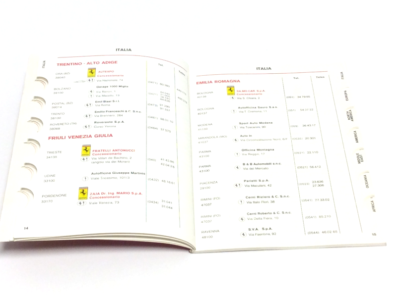 New OEM 1982 Ferrari Sales & Service Manual Handbook Cat. # 232/82