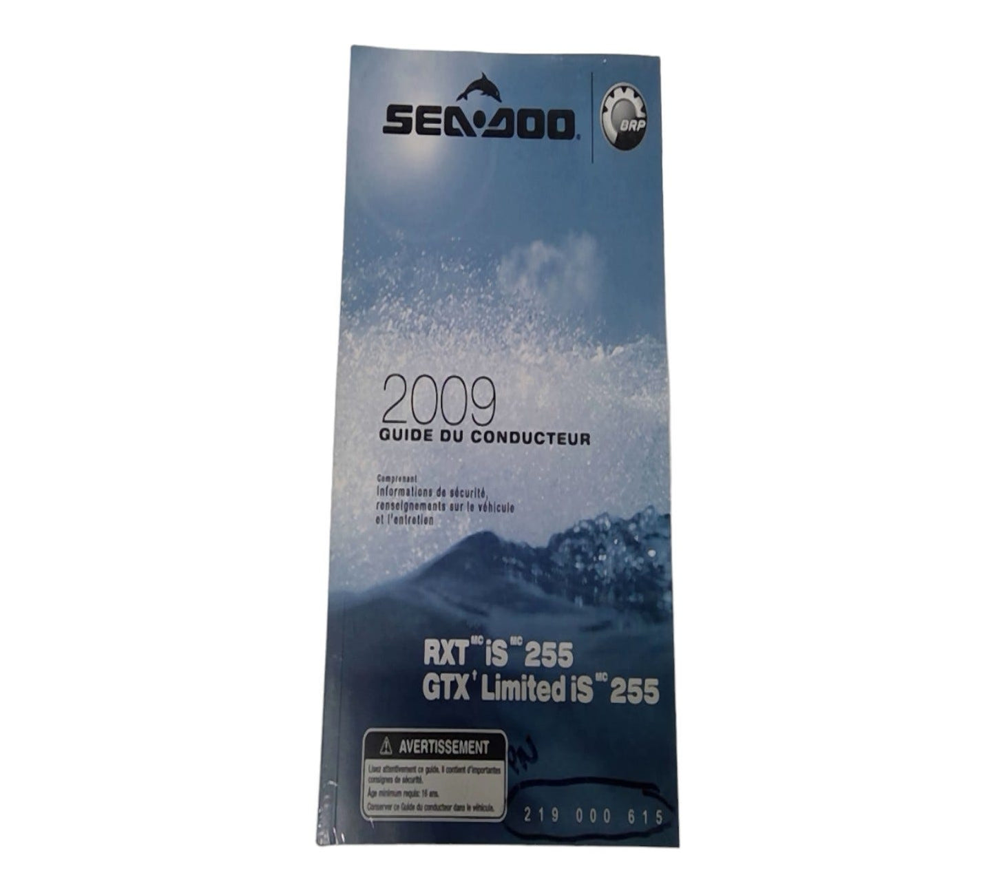 New OEM Genuine Bombardier Recreational Products, Owner Guide - Part # 219000615