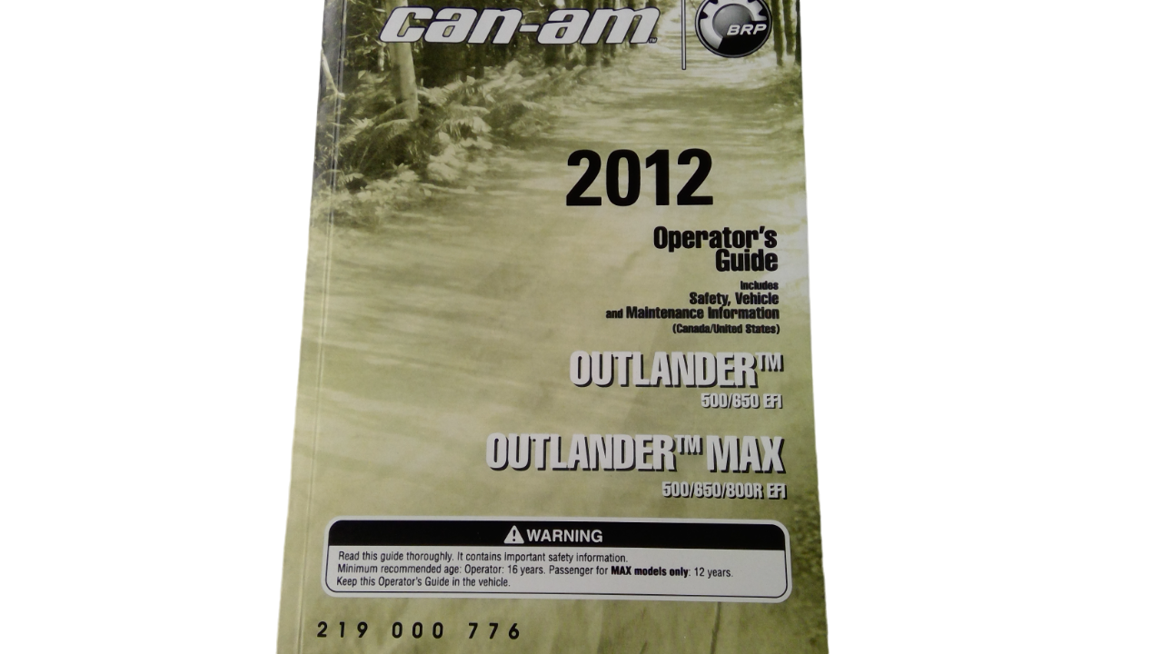 New OEM Genuine Bombardier Recreational Products, Operator Guide En - Part # 219000776