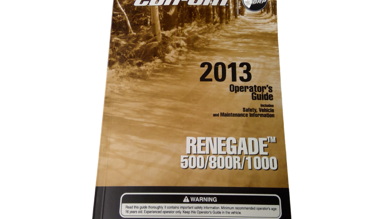 New OEM Genuine Bombardier Recreational Products, Operator Guide - Part # 219000988