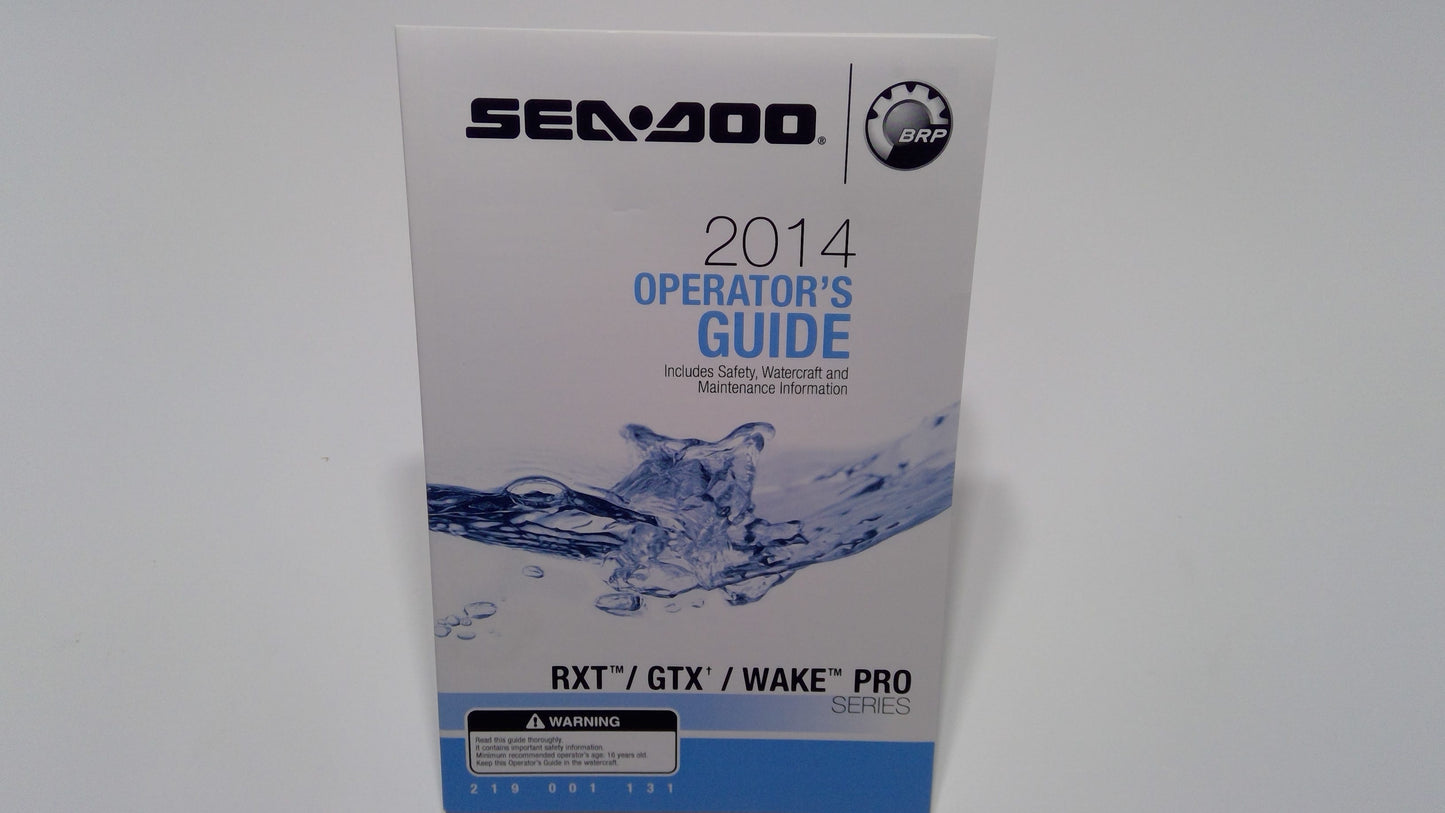 New OEM Genuine Bombardier Recreational Products, Operator Guide 2014 - Part # 219001131