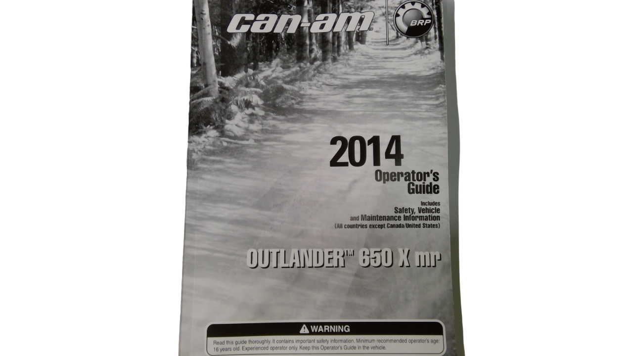 New OEM Genuine Bombardier Recreational Products, Operator Guide 2014 - Part # 219001336
