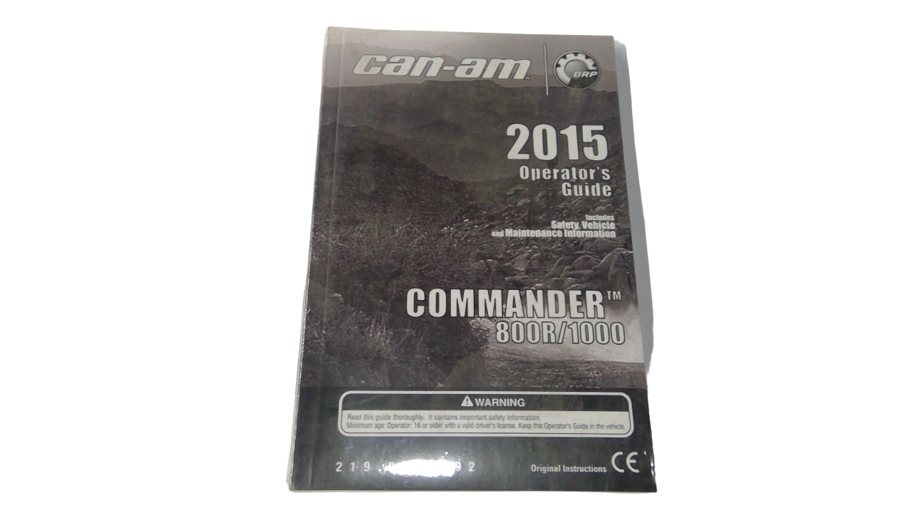 New OEM Genuine Bombardier Recreational Products, Operator Guide 2015 - Part # 219001392