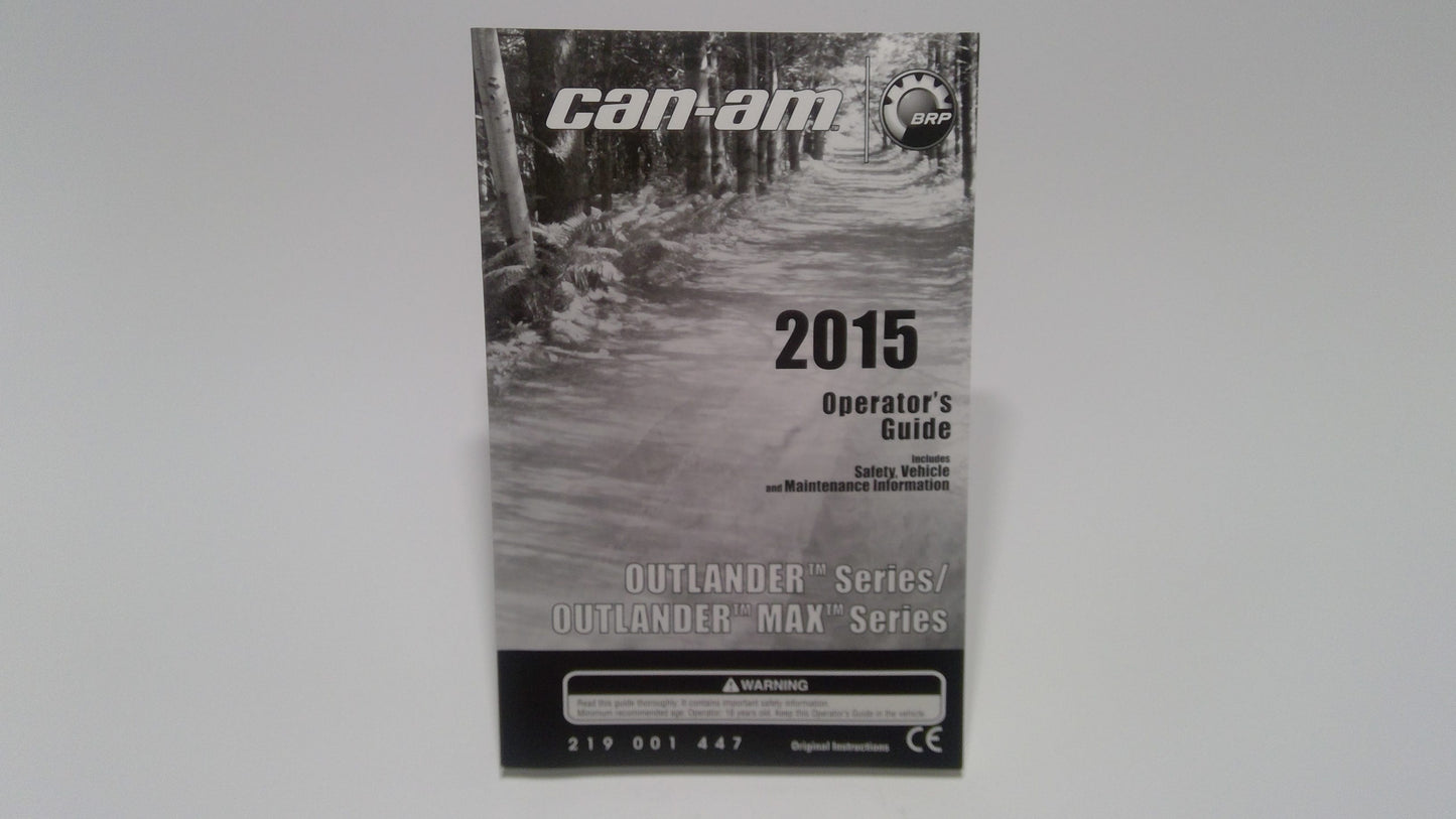 New OEM Genuine Bombardier Recreational Products, Operator Guide 2015 - Part # 219001447