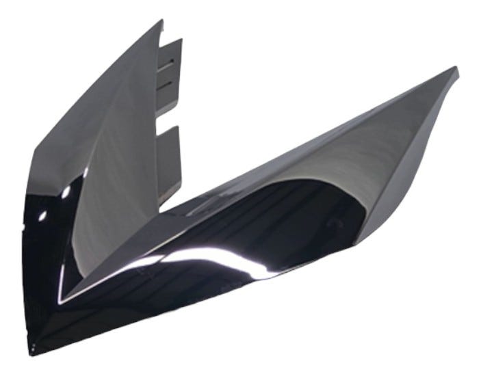 New OEM Genuine Bombardier Recreational Products, Front Deflector Chrome - Part # 269501407