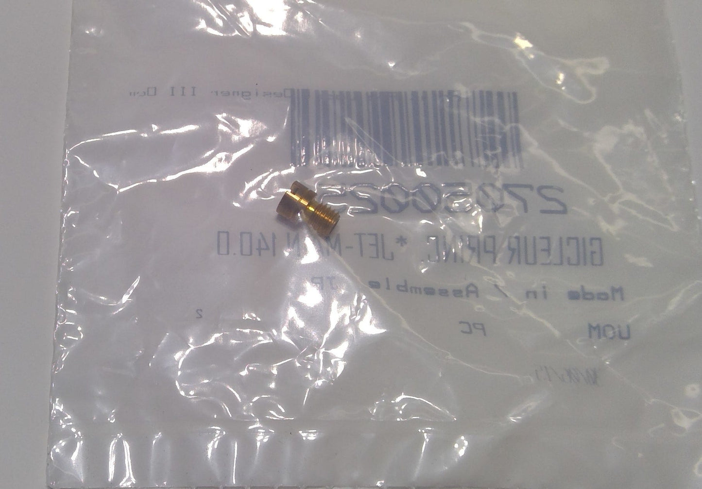 New OEM Genuine Bombardier Recreational Products, Main Jet 140.0 - Part # 270500251