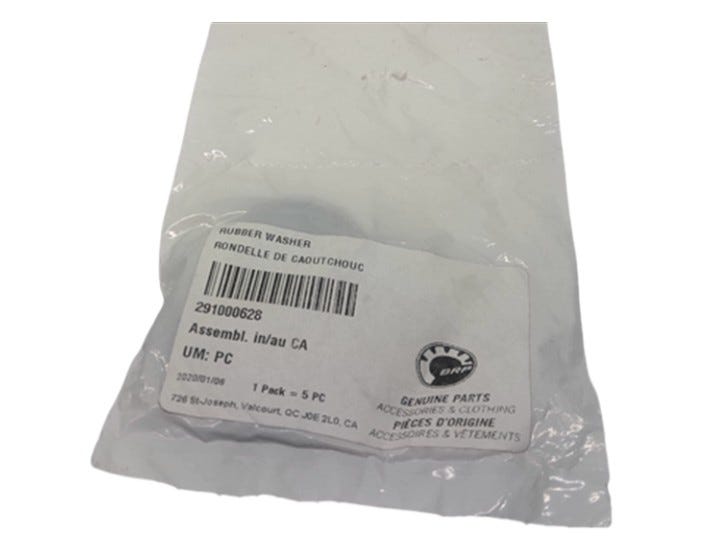 New OEM Genuine Bombardier Recreational Products, Rubber Washer - Part # 291000628