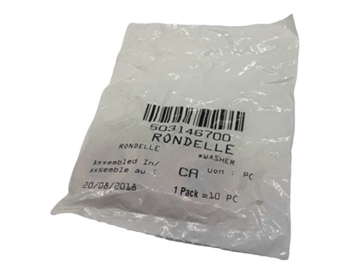 New OEM Genuine Bombardier Recreational Products, Washer - Part # 503146700
