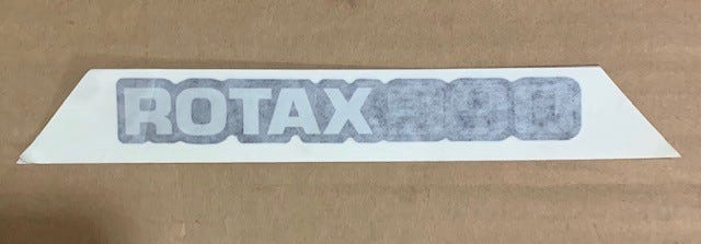 New OEM Genuine Bombardier Recreational Products, Rotax 990 Decal - Part # 704902832