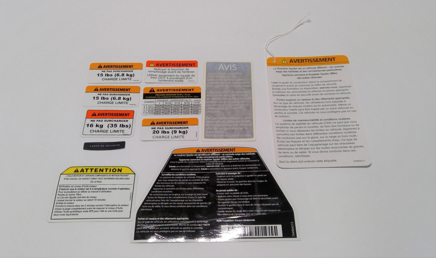 New OEM Genuine Bombardier Recreational Products, French Kit - Part # 704904912