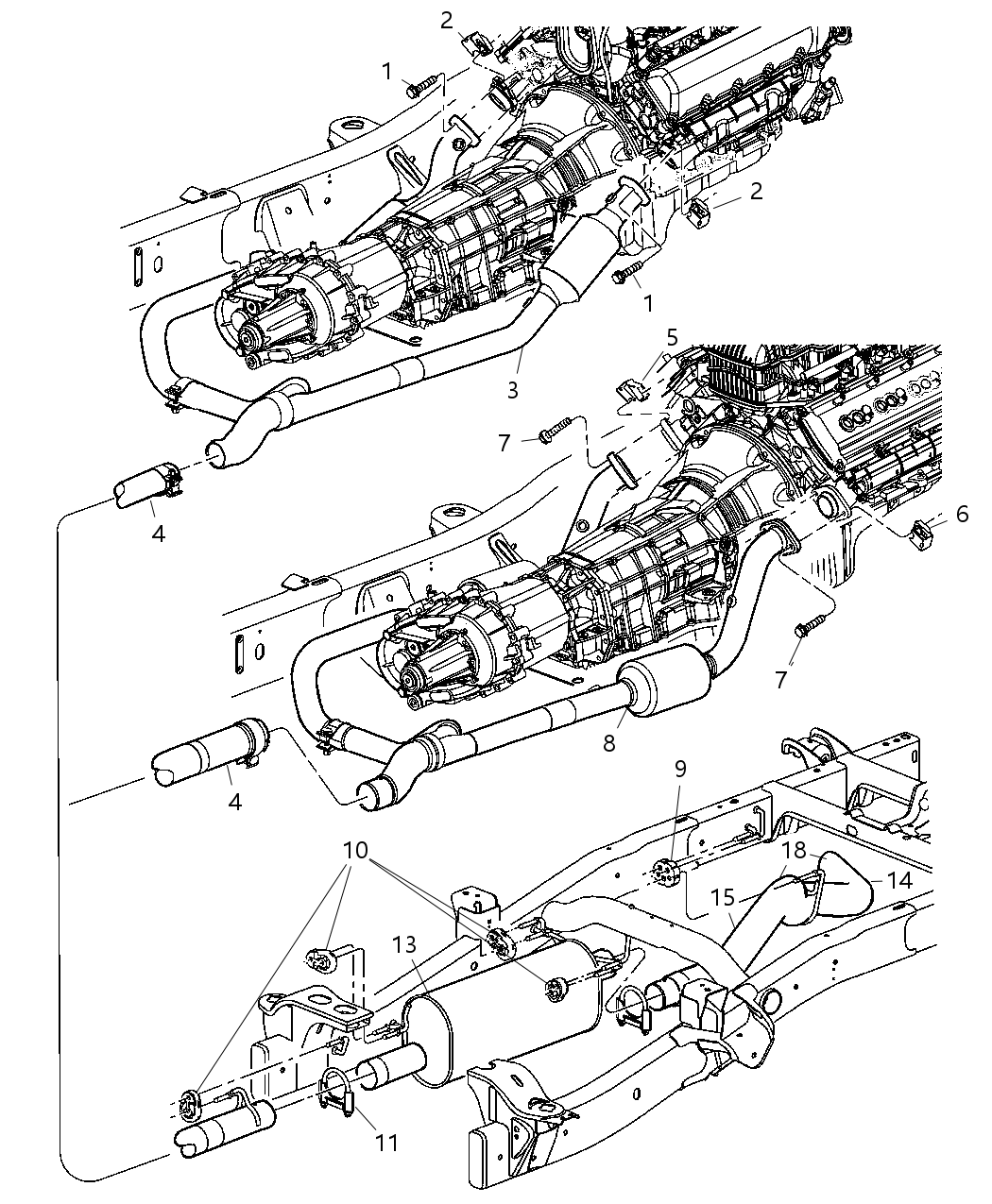 Mopar - Muffler Exhaust See Group1For Borla Dual Exhaust Daytona Package.Only Good For 2005 - Part # E0036330