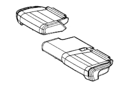 New 2021 Fits Chrysler Grand Cherokee Cover-Rear Seat Cushion - Part # 7FB27DX9AA