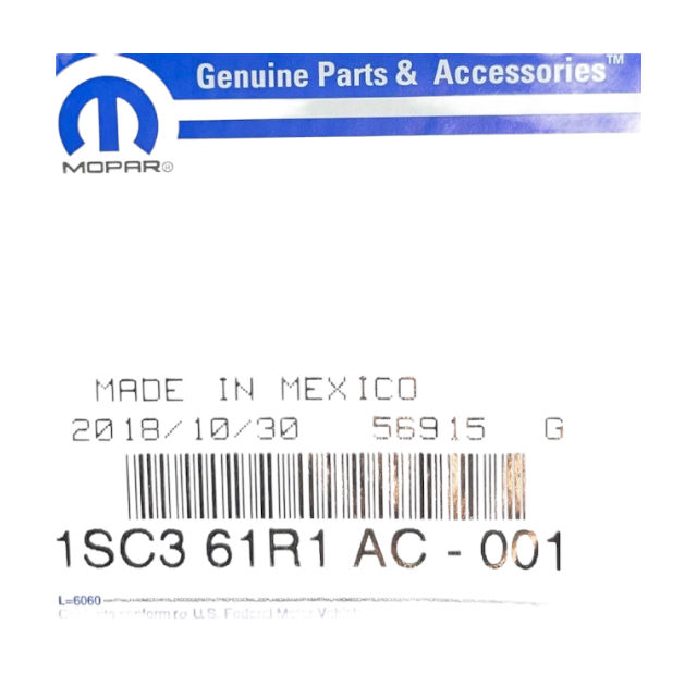 New Fits Chrysler Bezel-Instrument Panel - Part # 1SC361R1AC