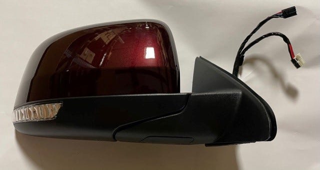 New Fits Chrysler Outside Rear View Mirror - Part # 1WW48BR8AA