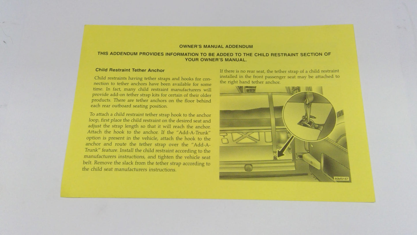 New Fits Chrysler Card - Part # 5072779AA