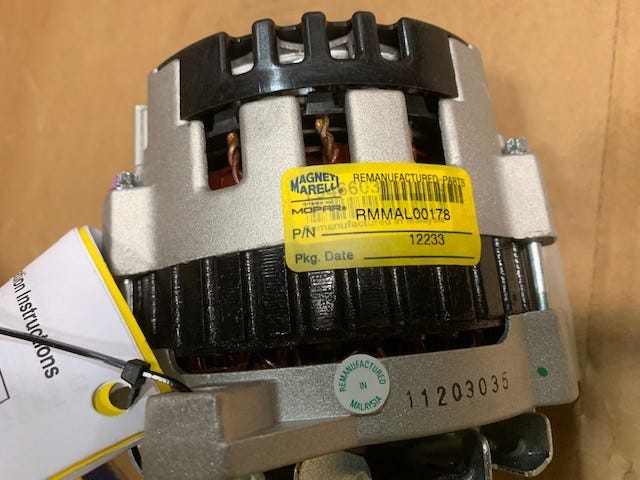 New Fits Chrysler Alternato-Engine - Part # RMMAL00178