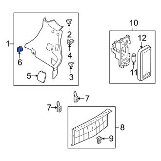 New Fits Nissan, Rear Tie Down Hook - Part # 849371FA0A