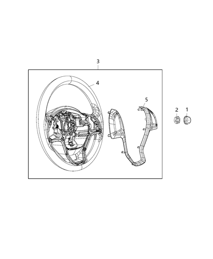 New 2015 Fits Chrysler ProMaster City Wheel-Steering - Part # 5YP60LXHAA