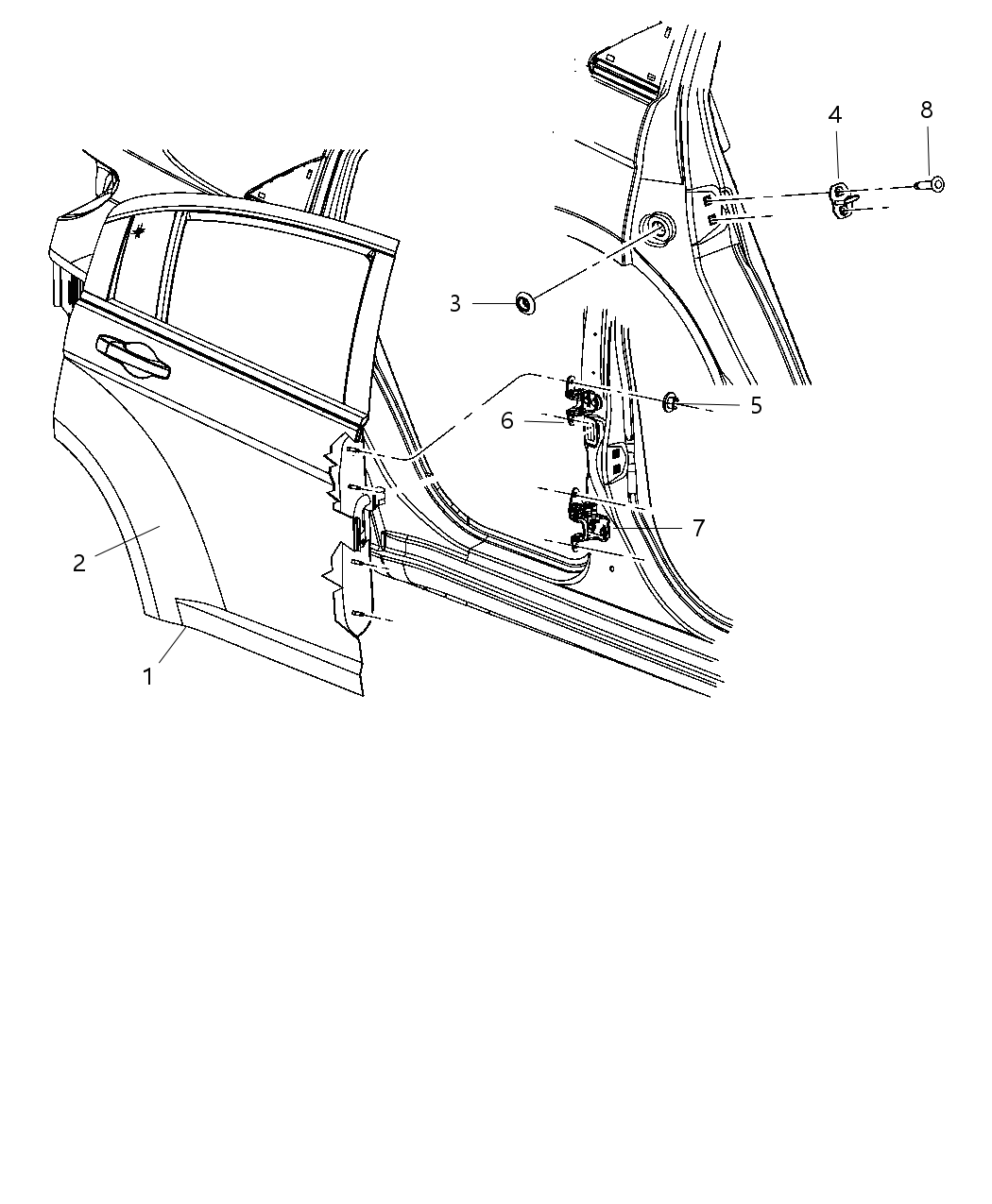 Panel Rear Door Outer