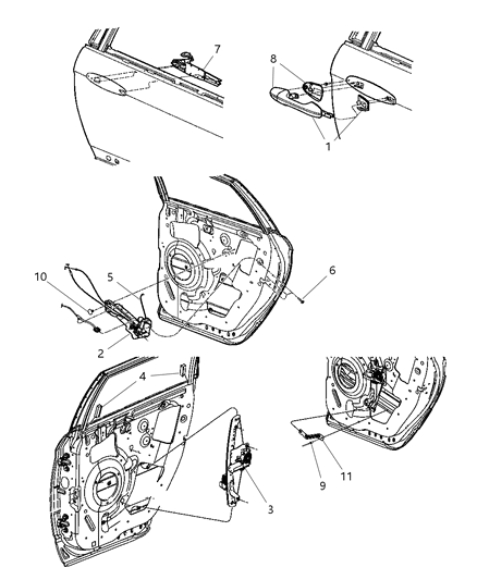 New 2008 Fits Chrysler Pacifica Cover-Outside Door Handle - Part # UP86EBGAB