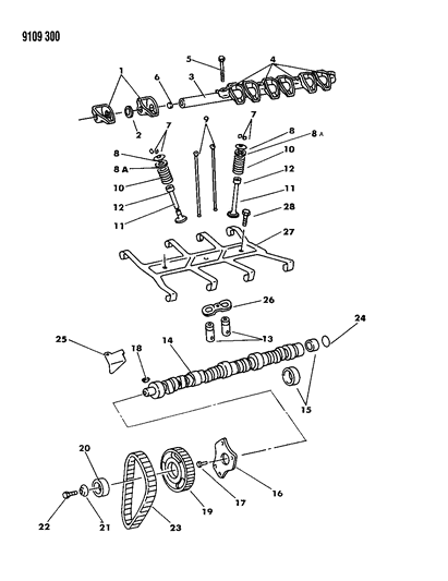 Bearing, Camshaft No. 1