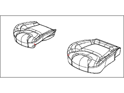 New 2015-2016 Fits Chrysler Grand Cherokee Front Seat Cushion Cover - Part # 5XN13HL1AB