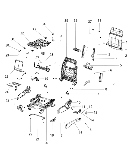 New Fits Chrysler Shield-Riser - Part # 1RW89DK2AB