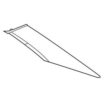 Molding D Pillar Upper; Items 11 And 17 Will Supersede To A Package Including Both Pieces