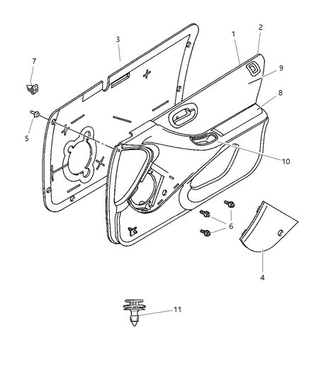 Chrysler - Grille Speaker - Part # JD46RJL