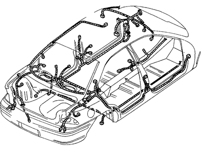 New 2000-2003 Fits Chrysler Neon Wiring-Rear Door - Part # 4794625AB