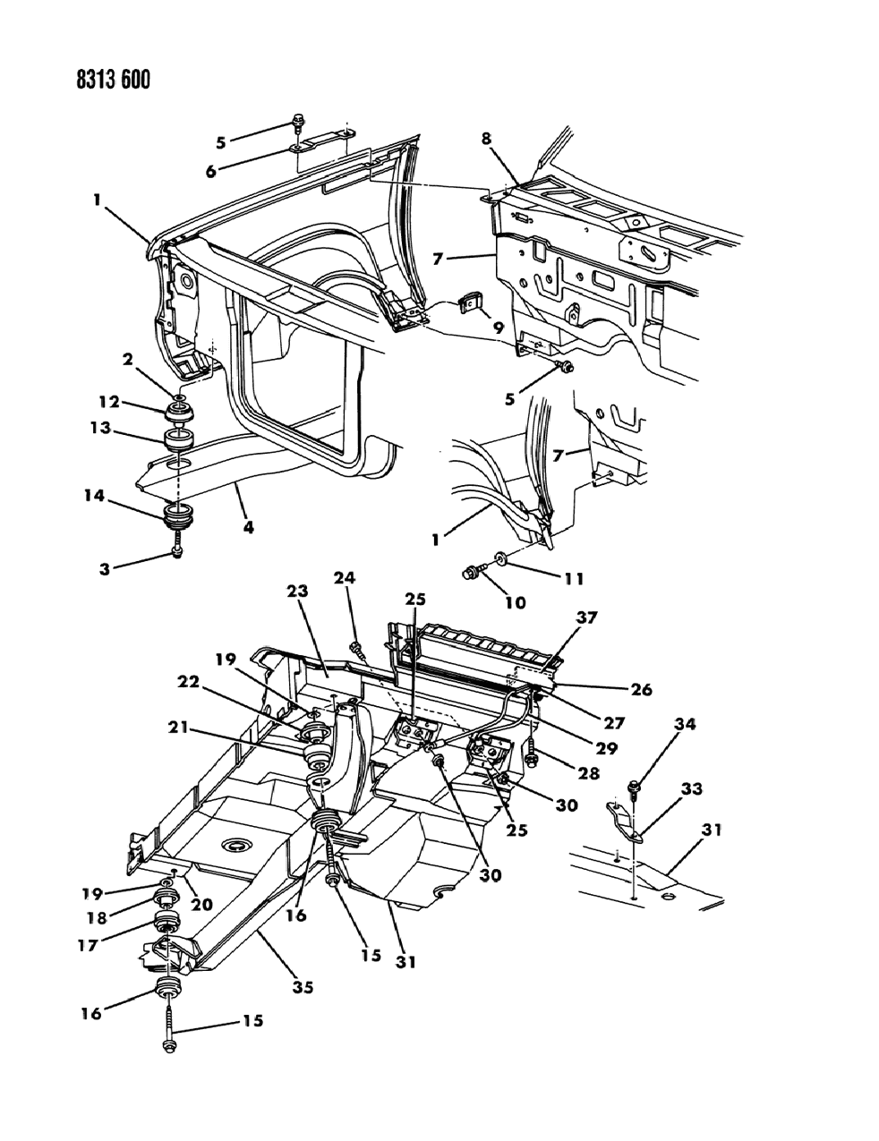 Isolator, Front Cab Compression